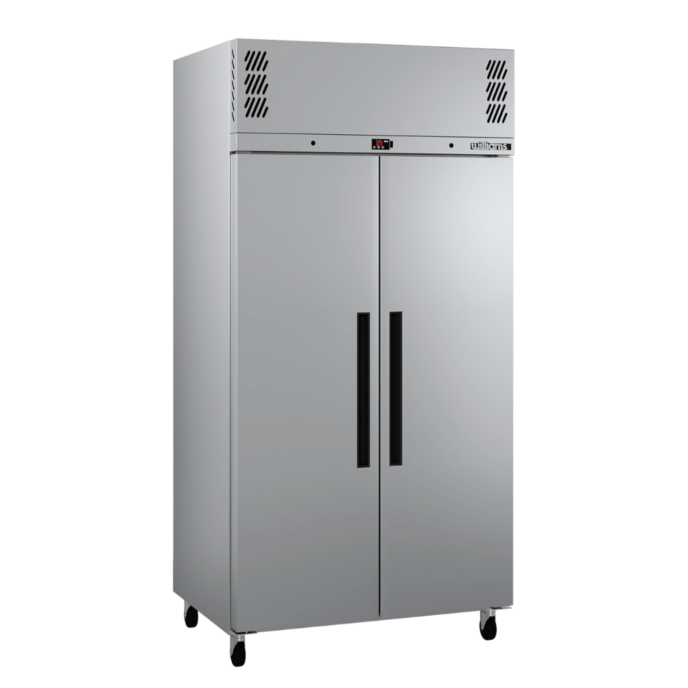 Williams Pearl - Slim Two Door Stainless Steel Upright Storage Refrigerator - HPR2SS-WR