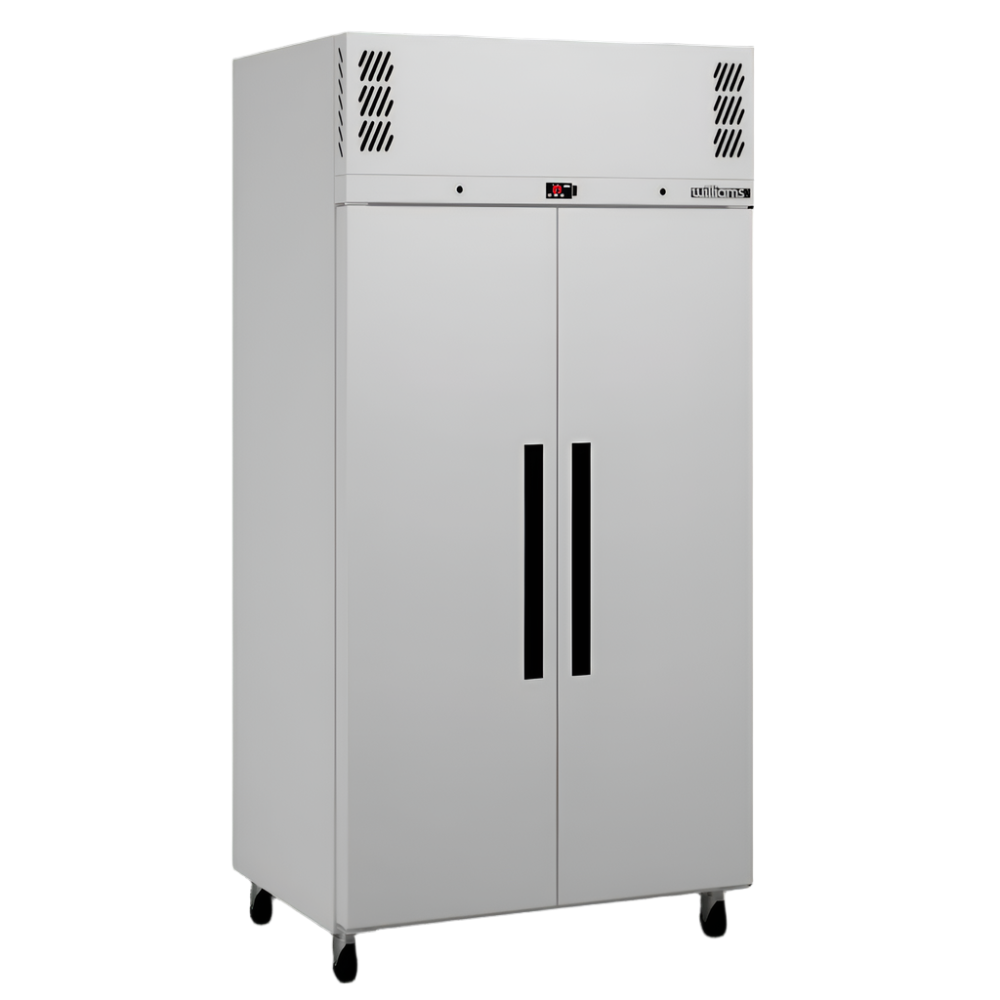 Williams Pearl - Slim Two Door White Colorbond Upright Storage Refrigerator