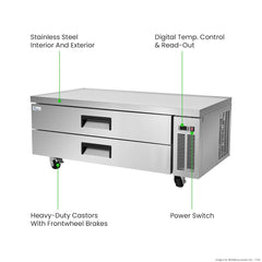 FED-X Chef Base Refrigeratied Drawer Bench 360L XCB-60