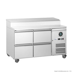 FED-X S/S Four Drawer Sandwich Counter XSS7C13S2V-4D