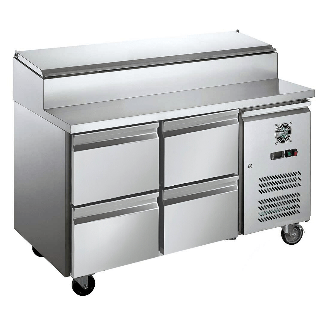 FED-X S/S Four Drawer Sandwich Counter XSS7C13S2V-4D
