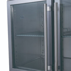 FED-X Two Glass Door Bench Fridge XUB6C13G2V