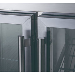 FED-X Three Glass Door Bench Fridge XUB6C18G3V