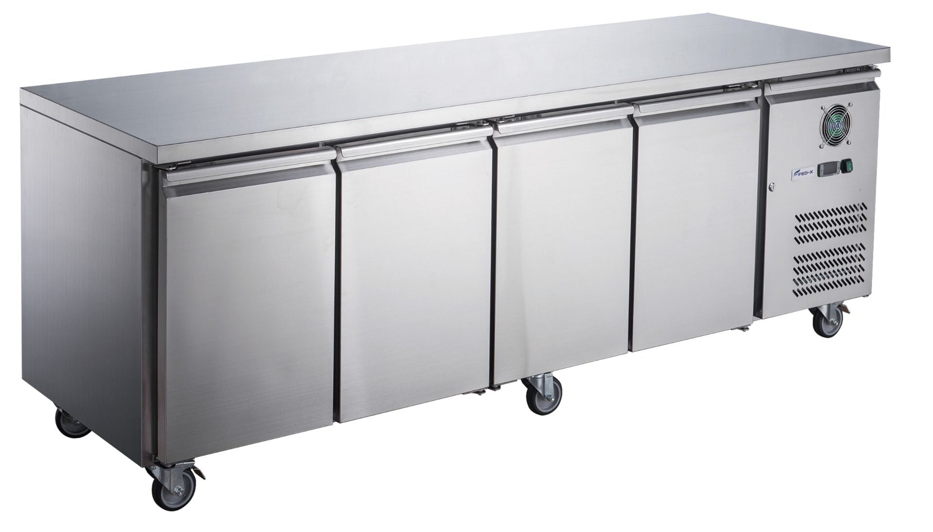 FED-X S/S Four Door Bench Fridge XUB6C22S4V