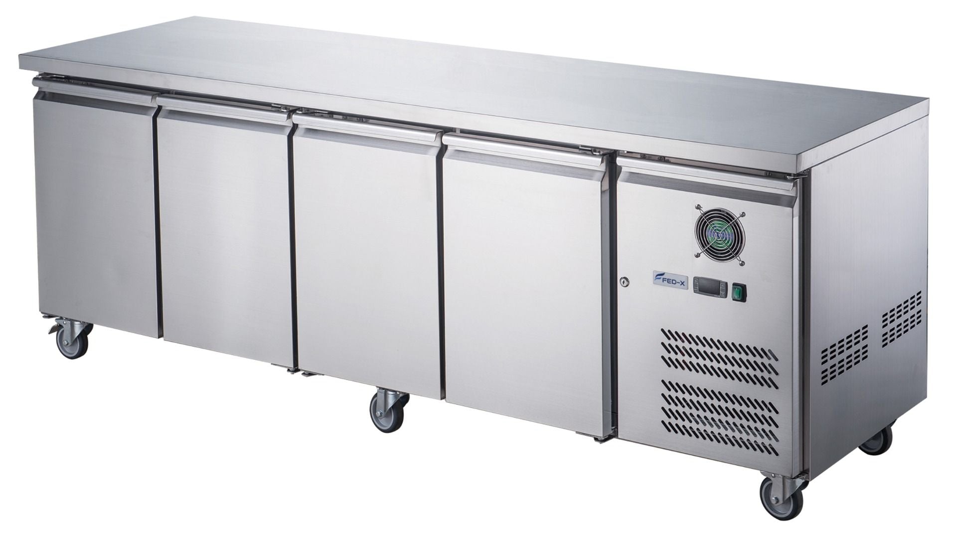 FED-X S/S Four Door Bench Fridge XUB6C22S4V