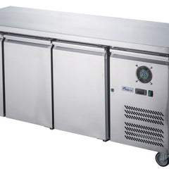 FED-X S/S Three Door Bench Freezer XUB6F18S3V