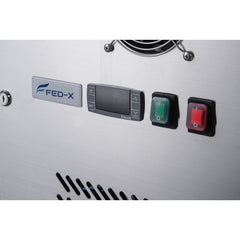 FED-X Two Glass Door Bench Fridge XUB7C13G2V