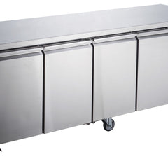FED-X S/S Four Door Bench Fridge XUB7C22S4V