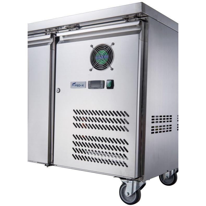 FED-X S/S Two Door Bench Freezer XUB7F13S2V