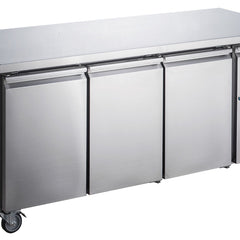 FED-X S/S Three Door Bench Freezer XUB7F18S3V