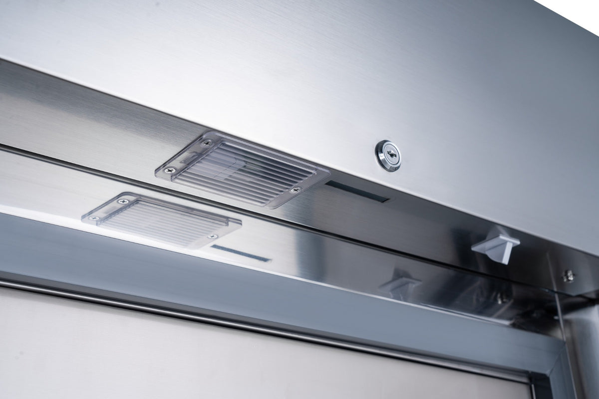 FED-X Press Liner Double Door Upright Freezer with Wi-Fi Controller — XUPF1400 — view 2