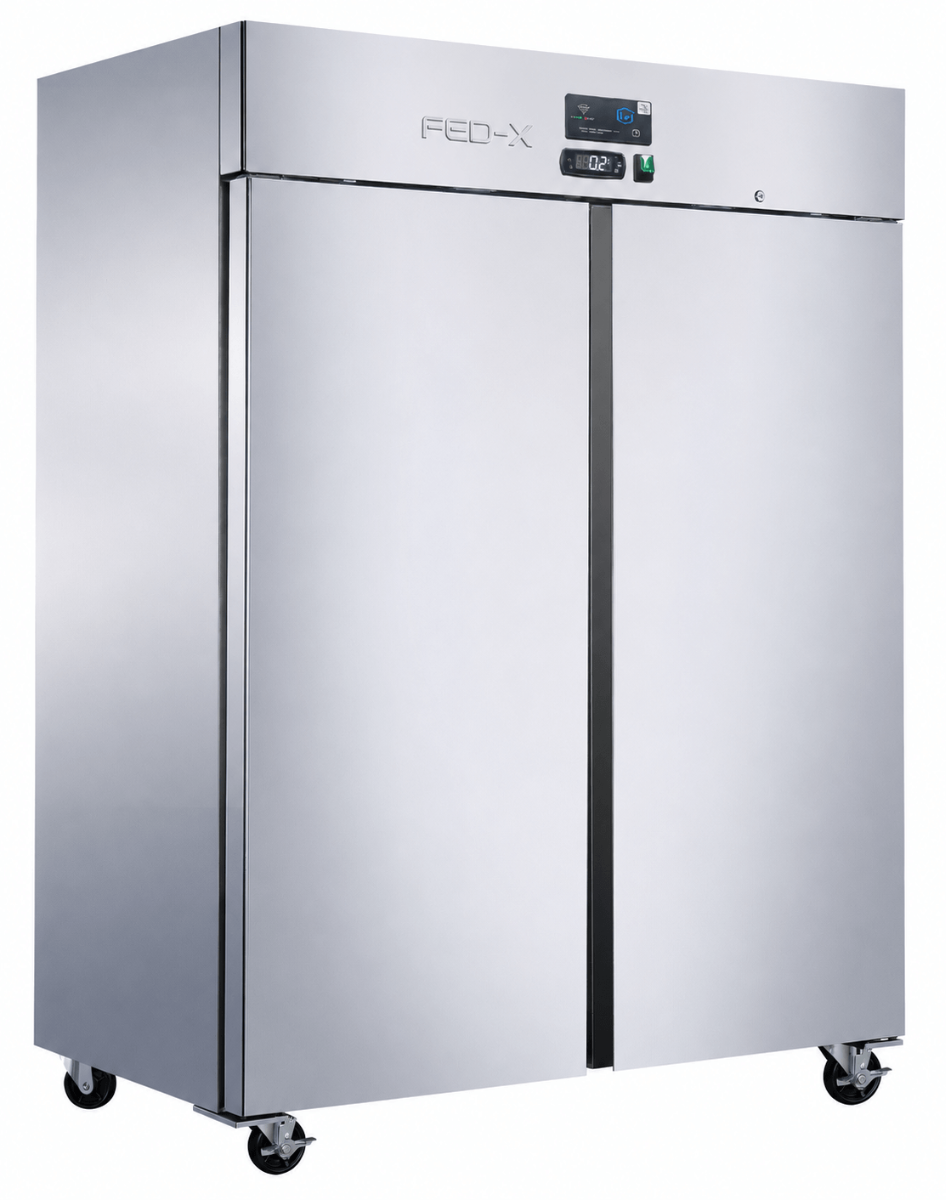 FED-X Press Liner Double Door Upright Fridge with Wi-Fi Controller — XUPC1400
