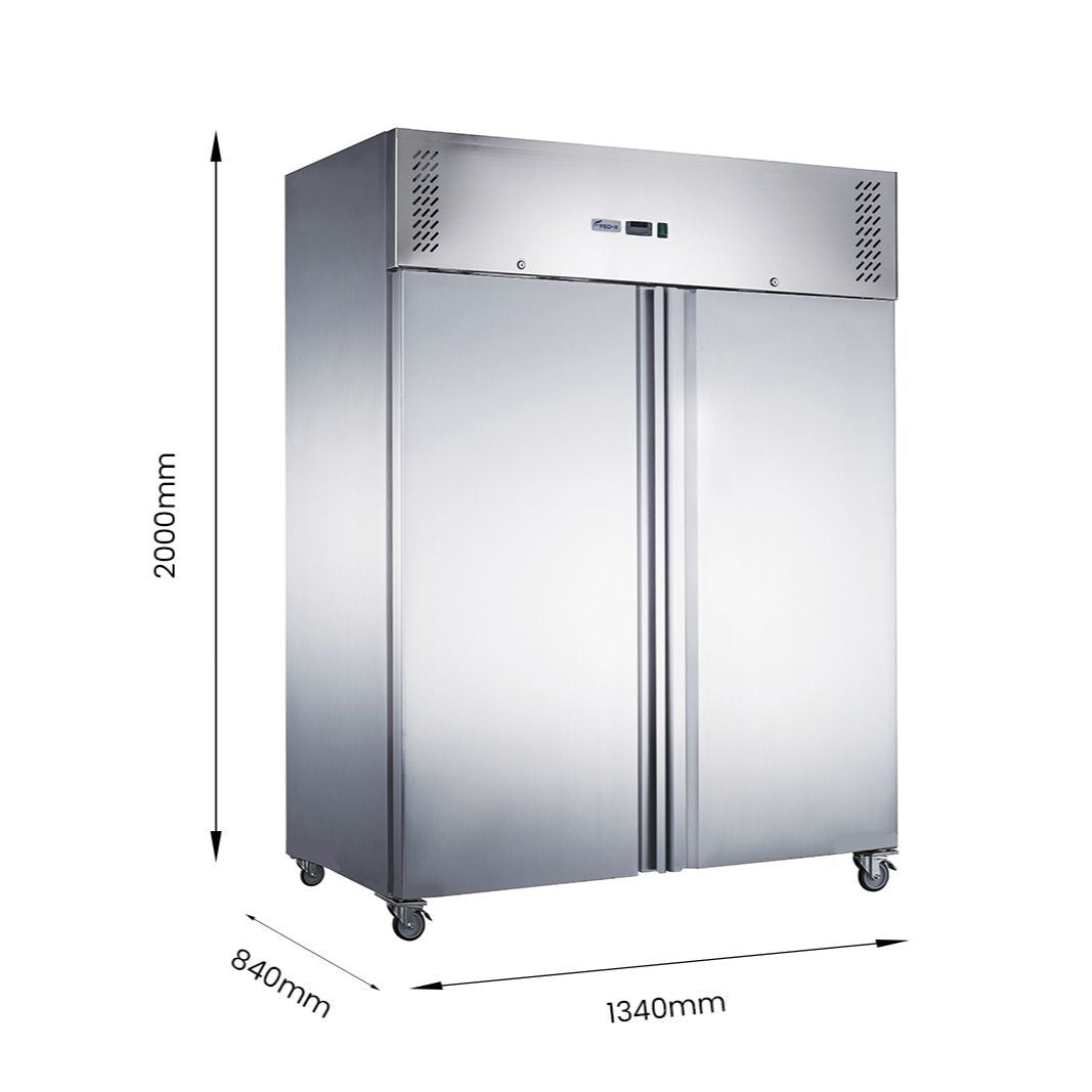 FED-X S/S Double Door Upright Freezer XURF1200SFV