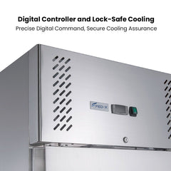 FED-X S/S Double Door Upright Freezer XURF1200SFV