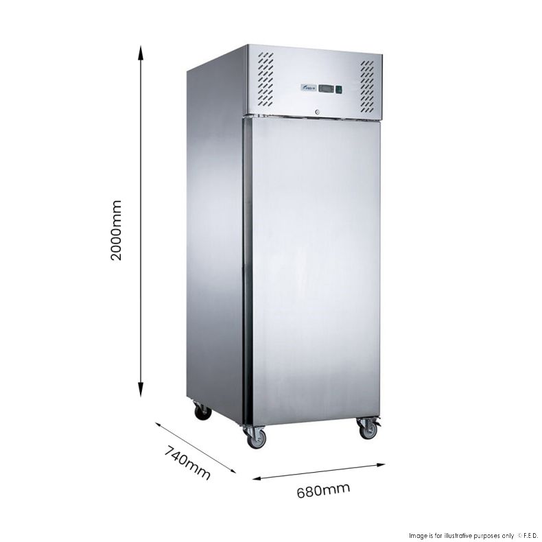 FED-X S/S Single Door Upright Fridge 429L XURC400SFV
