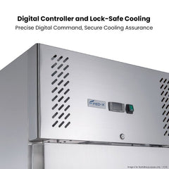 FED-X S/S Single Door Upright Fridge 429L XURC400SFV