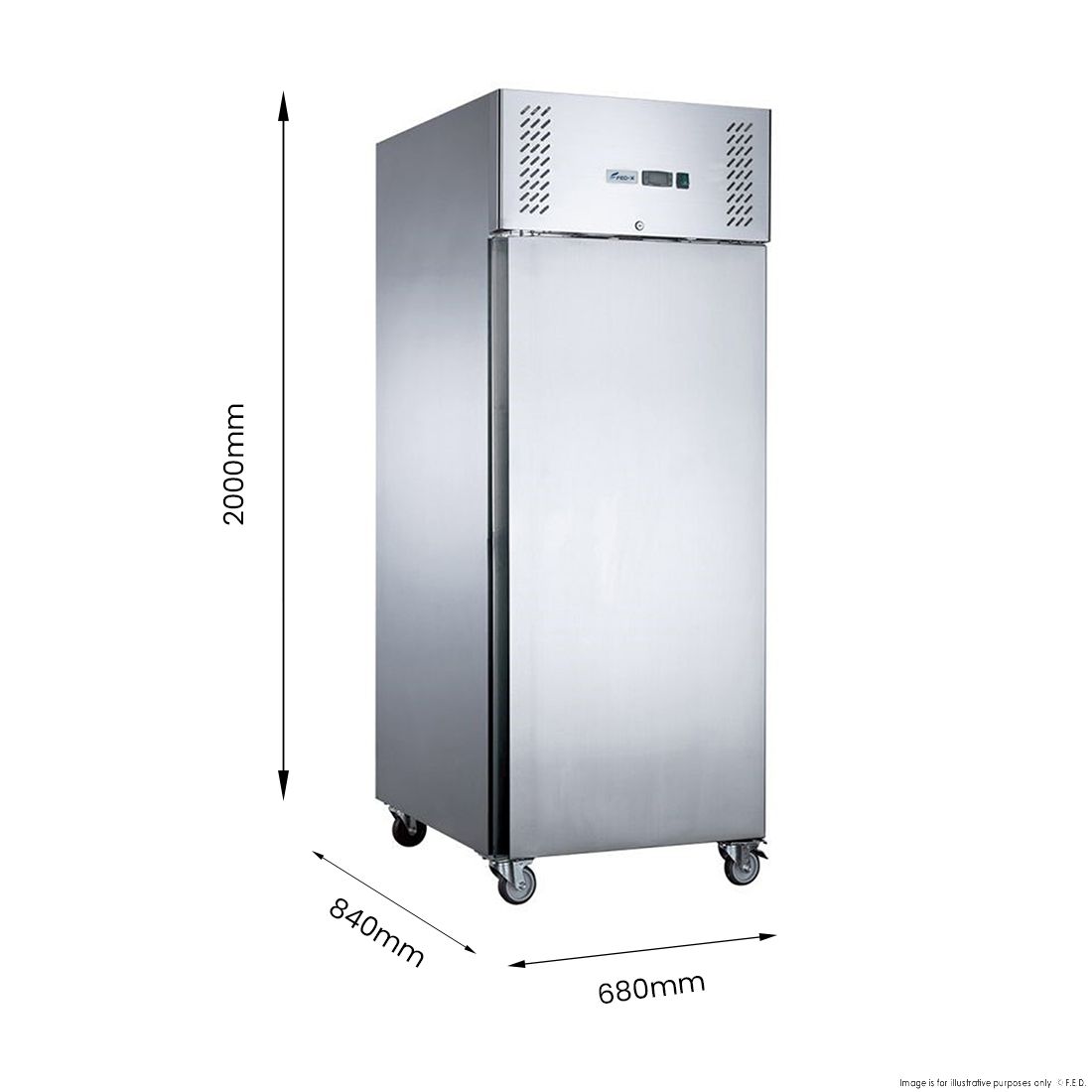FED-X S/S Single Door Upright Freezer XURF600SFV