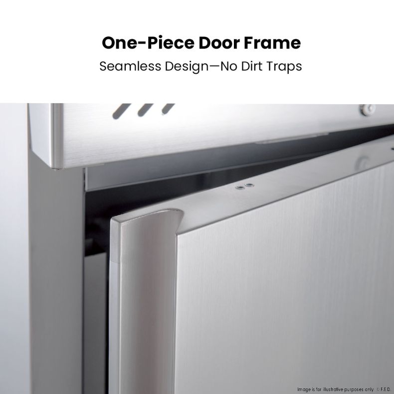 FED-X S/S Single Door Upright Fridge 650L XURC650SFV