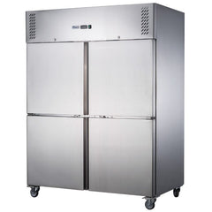 FED-X S/S Four Door Upright Fridge 1200L XURC1200S2V