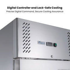 FED-X S/S Four Door Upright Freezer XURF1200S2V