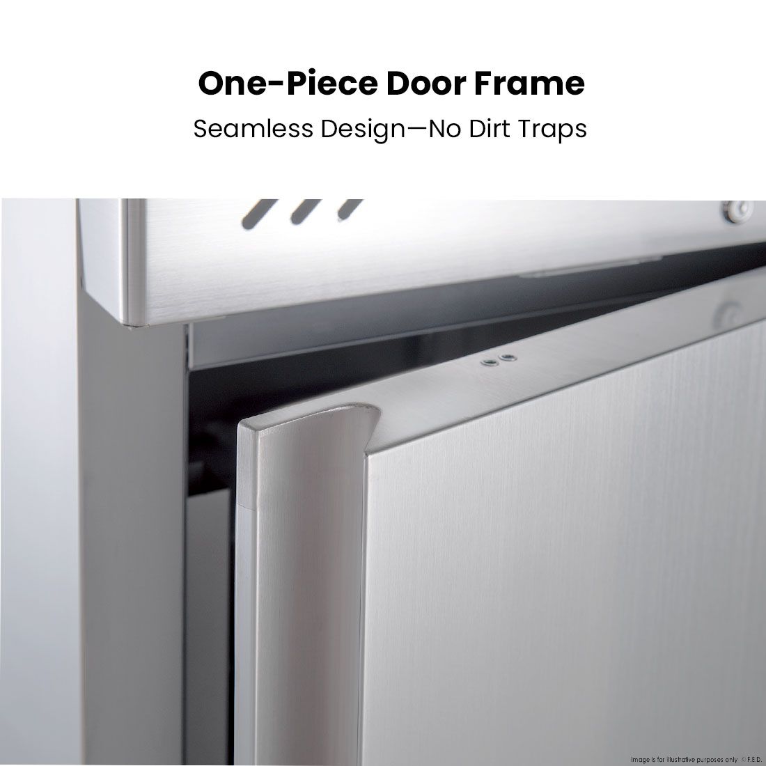FED-X S/S Two Door Upright Freezer XURF650S1V