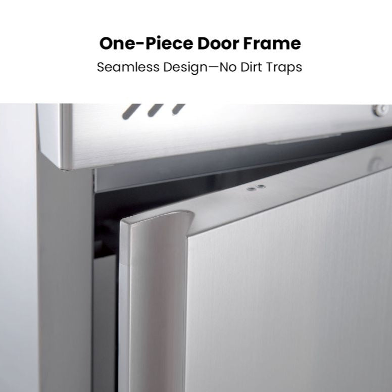 FED-X S/S Two Door Upright Fridge XURC650S1V