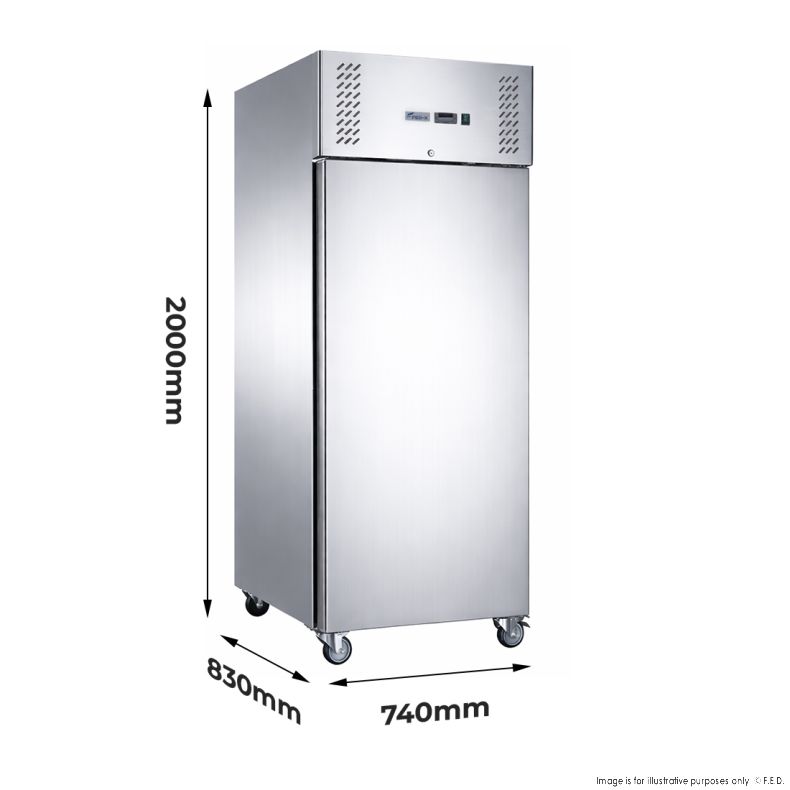 FED-X S/S Single Door Upright Fridge 650L XURC650SFV