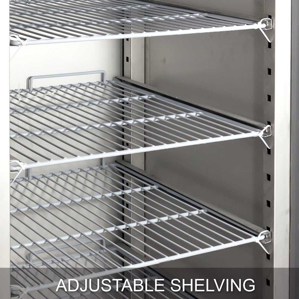 AG 650 Litre Upright Stainless Steel Door Fridge