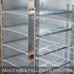 AG 1300 Litre Upright Double Door Stainless Steel Door Fridge