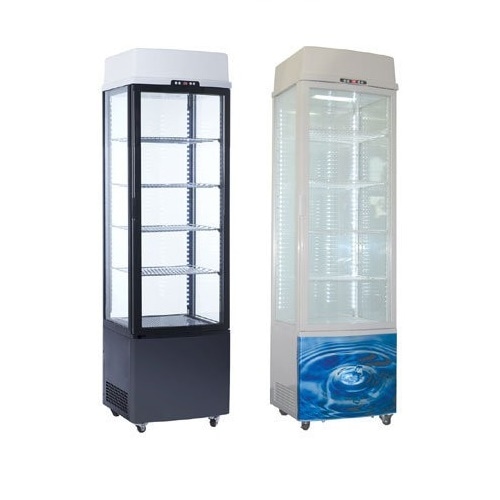 double sided display fridge