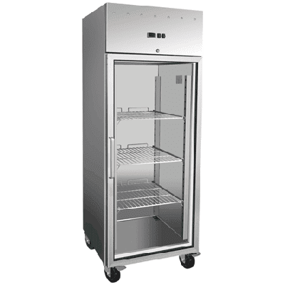 Exquisite GSC650G One Door Stainless Steel Upright Chiller Glass Door ...